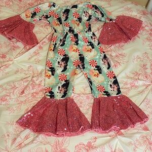 Sequined Christmas Romper